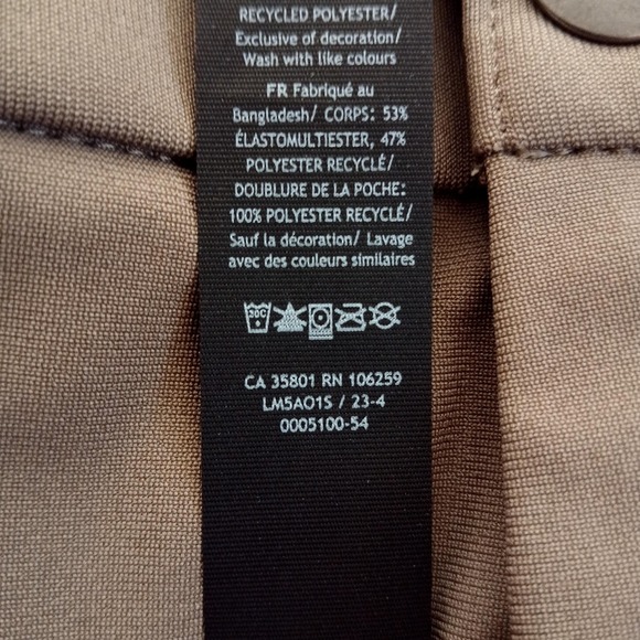 Lululemon Pants Mens 32 Brown Recycled Polyester Stretch Athletic Casual LM5A015 - Picture 8 of 11